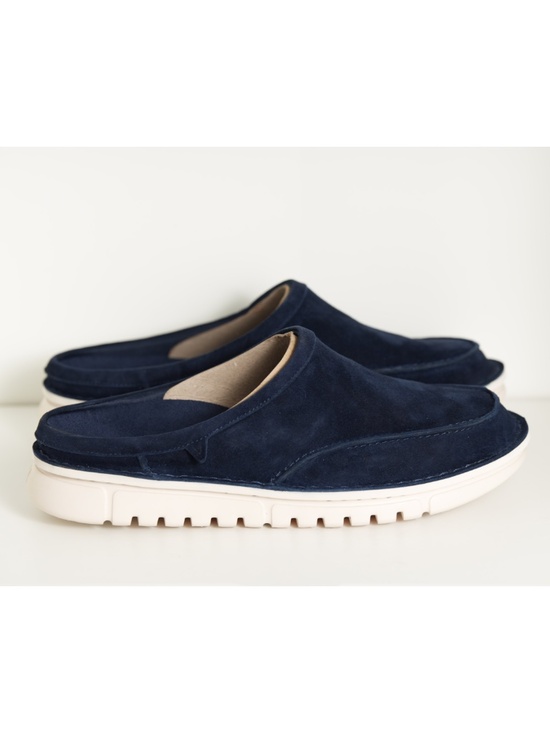 Vionic Uptown Clog Mens Clogs & Mules Navy Blue Suede US 10.5 M UK 9.5 EU 43.5 main image 6